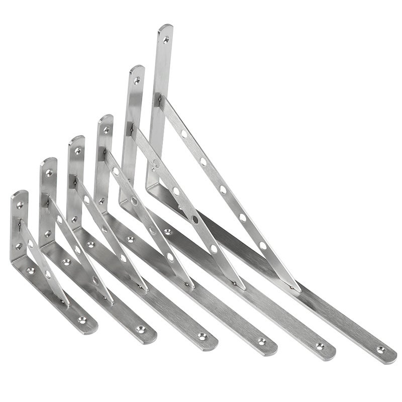 Stainless Steel Triangle Bracket Wall Bracket Load Bearing Wall Fixed Laminar Bracket Partition Support Tripod Storage Rack - Image 5