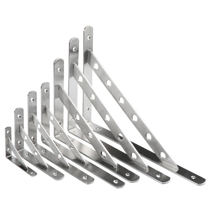 Stainless Steel Triangle Bracket Wall Bracket Load Bearing Wall Fixed Laminar Bracket Partition Support Tripod Storage Rack - Image 2