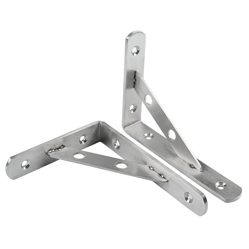 Stainless Steel Triangle Bracket Wall Bracket Load Bearing Wall Fixed Laminar Bracket Partition Support Tripod Storage Rack - Image 3
