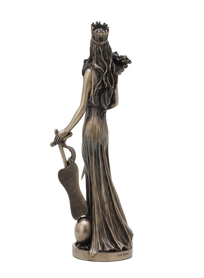 Veronese Design 11 1/4 Inch Tall Tyche Greek Goddess of Fotrune and Prosperity Cold Cast Bronzed Resin Statue Home Decor Collecitbles Fortuna Figurine - Image 5