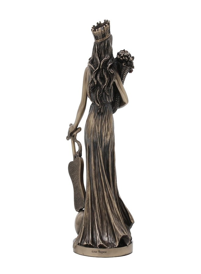 Veronese Design 11 1/4 Inch Tall Tyche Greek Goddess of Fotrune and Prosperity Cold Cast Bronzed Resin Statue Home Decor Collecitbles Fortuna Figurine - Image 4
