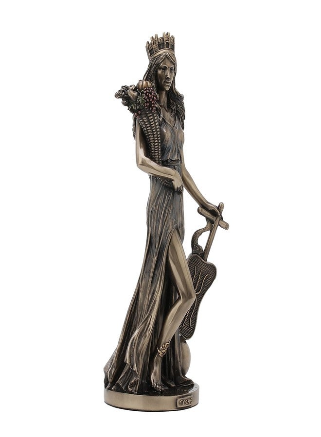 Veronese Design 11 1/4 Inch Tall Tyche Greek Goddess of Fotrune and Prosperity Cold Cast Bronzed Resin Statue Home Decor Collecitbles Fortuna Figurine - Image 2