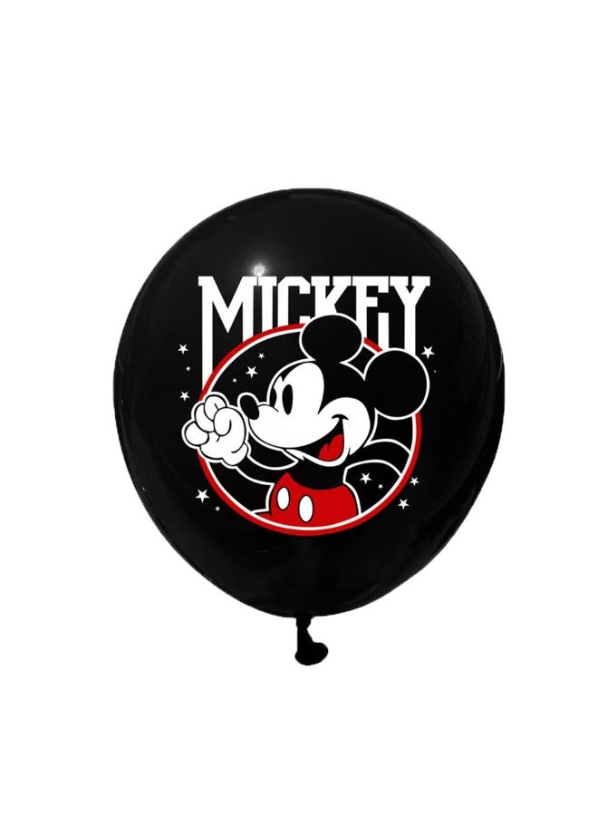 Mickey 12pcs Cartoon Mickey Theme Latex Balloons Birthday Party Decoration Supplies 12-inch Latex Balloons - Image 2