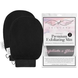 Seraphic Skincare (Original) Premium Exfoliating Mitt for Body (2pc) – 100% Vegan Viscose Traditional Body Scrub Glove Kessa Korean Washcloth – Body Exfoliator for Self-Tan Removal & Keratosis Pilaris - pzsku/Z164B2F69009D9DC6FCDFZ/45/1754676311/5abfa8b6-29cd-4a4b-93a4-030e1469f4e9