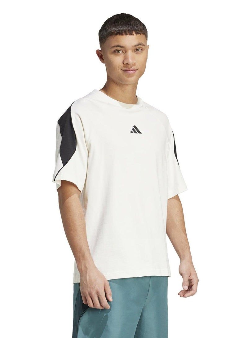 اديداس تي شيرت إم ستاديوم أبيض للرجال - Image 5