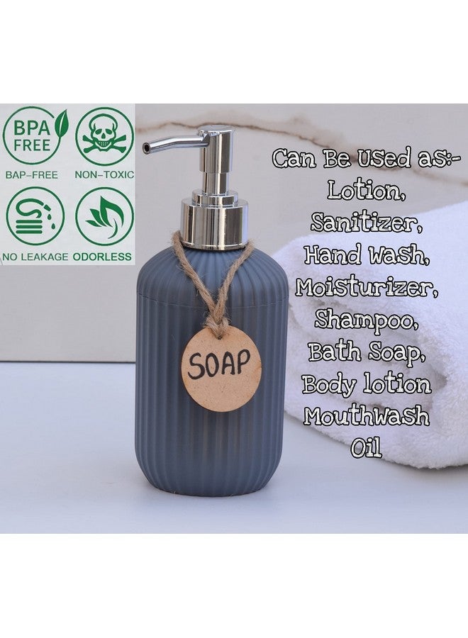 Haristar Liquid Soap Dispenser|Sanitizer Dispenser, Lotion, Shampoo Dispenser | Handwash Bottle for Kitchen | Soap Dispenser for Wash Basin | 300 ML (Pack of 2, Metallic Grey) - Image 5