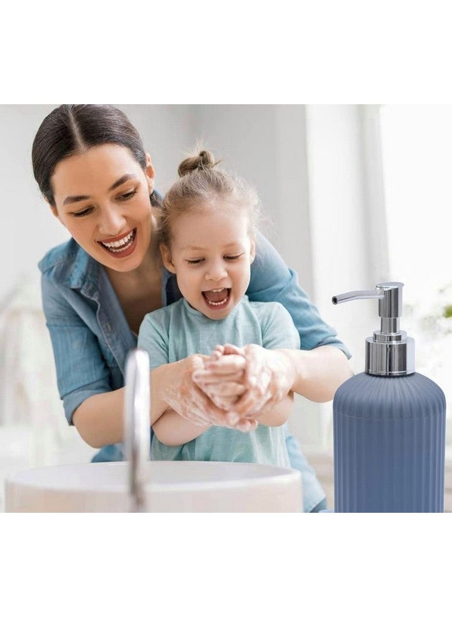 Haristar Liquid Soap Dispenser|Sanitizer Dispenser, Lotion, Shampoo Dispenser | Handwash Bottle for Kitchen | Soap Dispenser for Wash Basin | 300 ML (Pack of 2, Metallic Grey) - Image 4