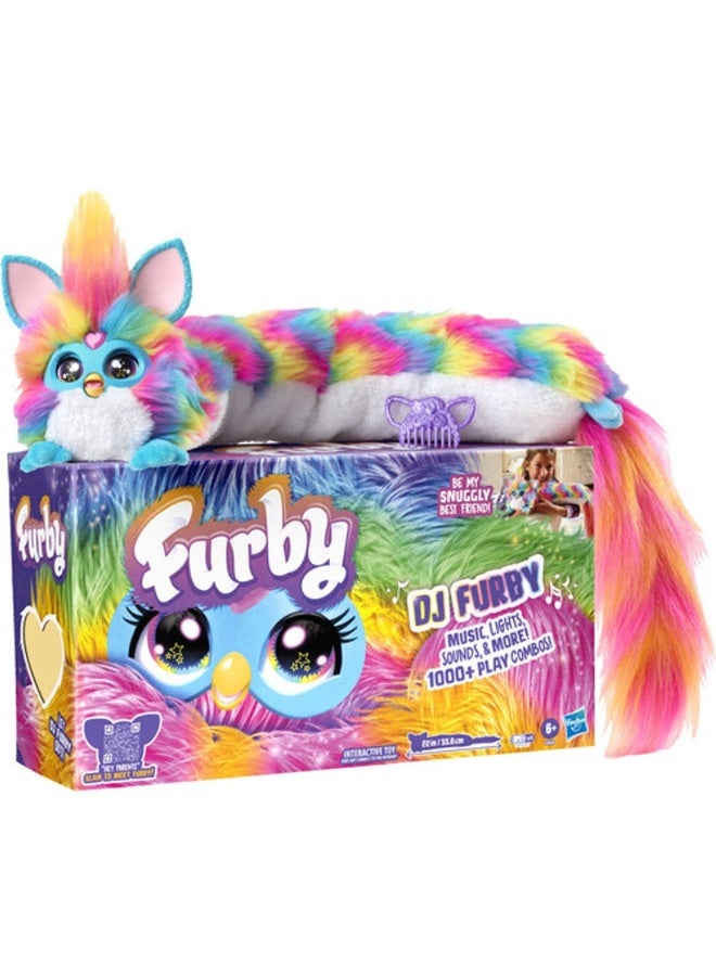 Furby دج فربي لعبة قماشية تفاعلية (55.8 سم، قوس قزح) - Image 1