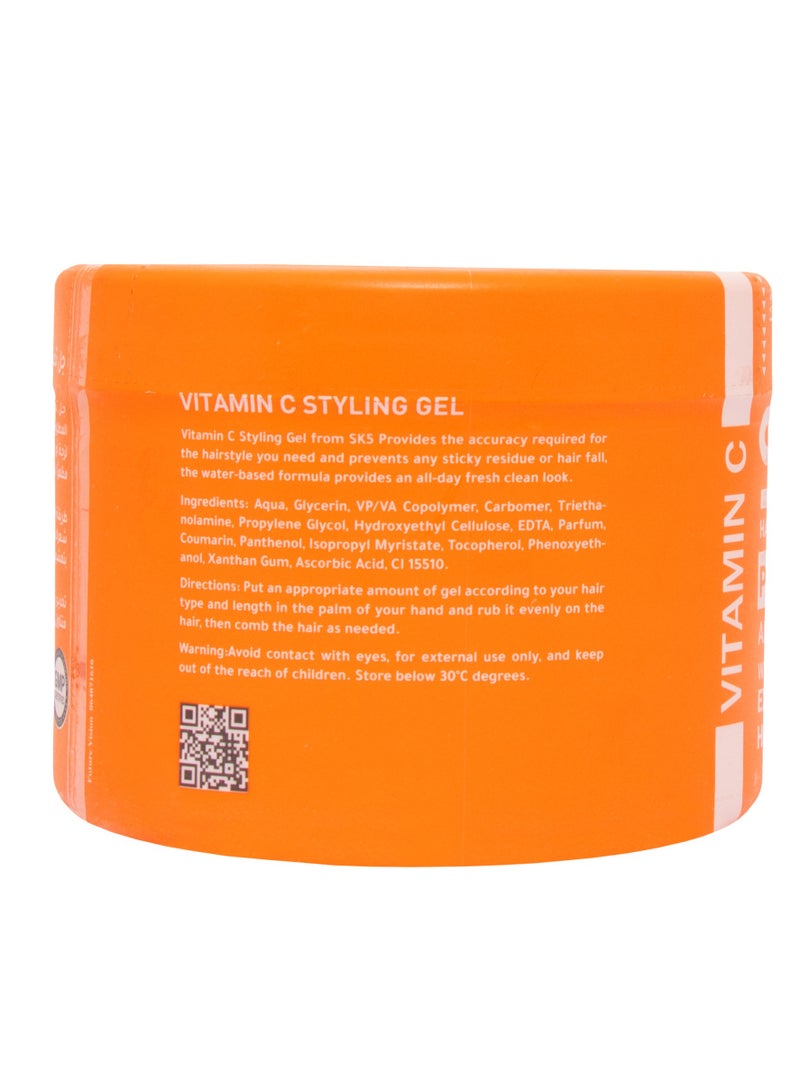SK5 SK5 Professional Vitamin C Hair Gel 500ml – Extra Hold & Fresh Scent | Non-Sticky & Water-Based - Image 4