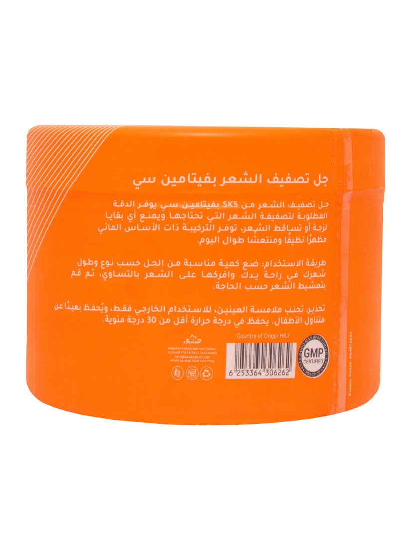 SK5 SK5 Professional Vitamin C Hair Gel 500ml – Extra Hold & Fresh Scent | Non-Sticky & Water-Based - Image 3