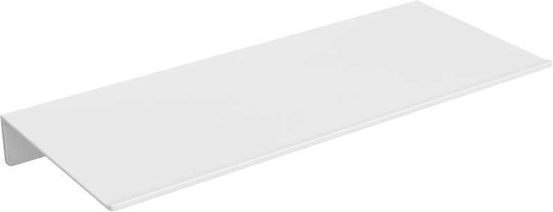Danpoo 12 inch White Metal Wall Shelf Small Floating Shelf for Wall Organizer & Storage, Display Shelf for Bathroom, Living Room, Kitchen, Bedroom - Image 1