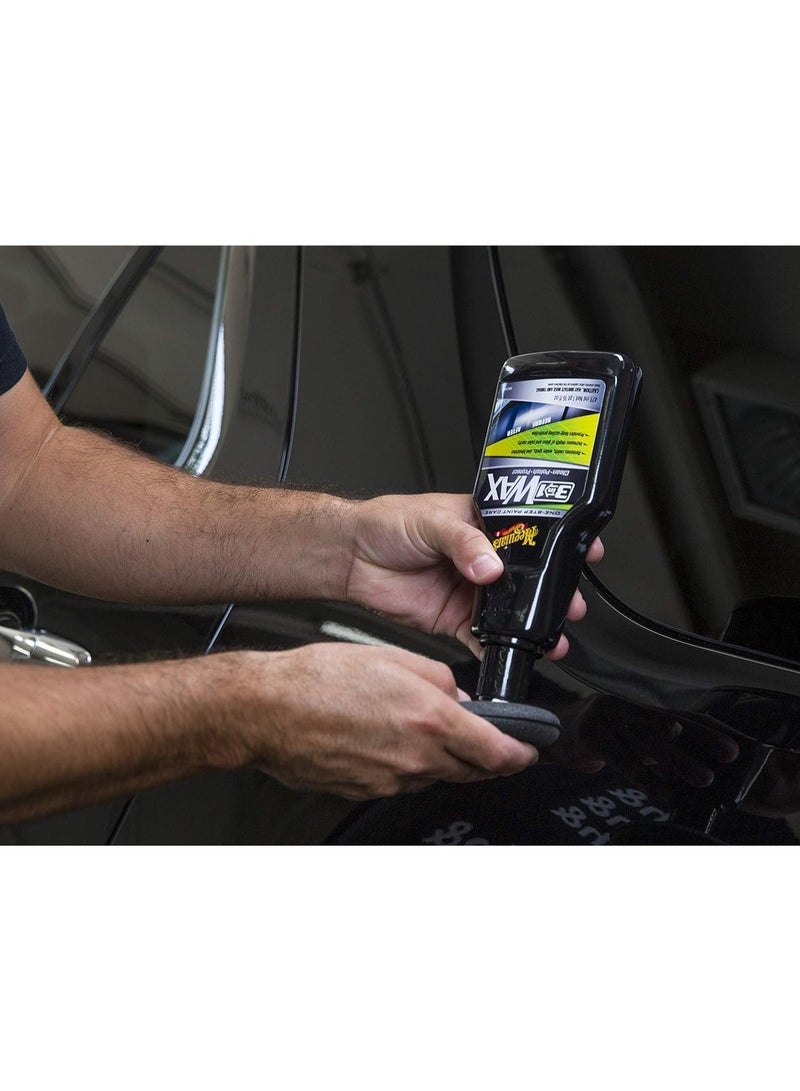 ميجوايرز G191016 3-في-1 واكس – منظف وملمع وشمع في خطوة واحدة – لمعان قوي وحماية متينة – 473 مل - Image 3