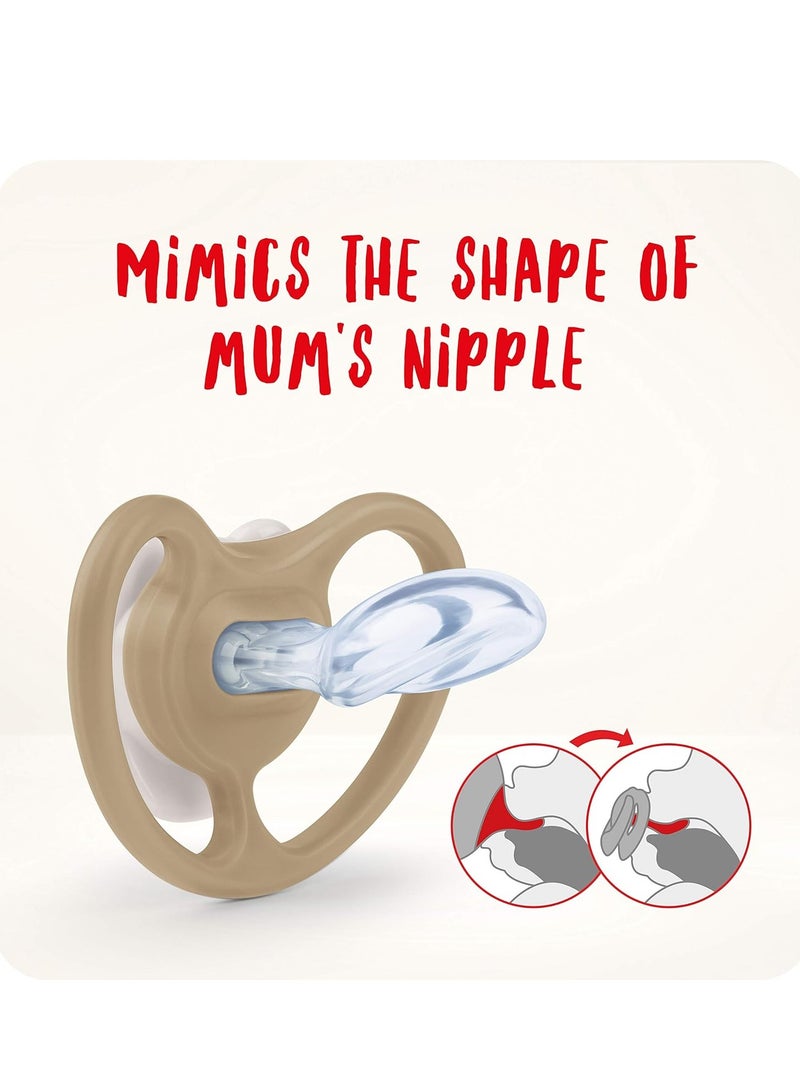 نوك لهاية سيليكون لتقويم الأسنان من نوك سبيس (تتوهج ليلاً في الظلام) على شكل ثعلب ويراع، عبوة من قطعتين - Image 5