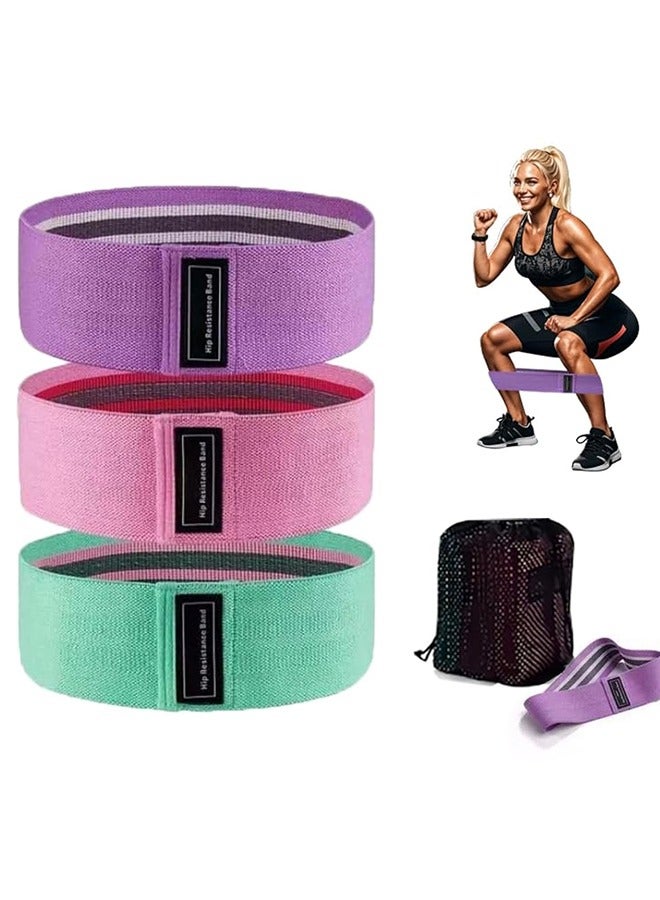 حزام المقاومة ، حزام التمارين الرياضية للرجال والنساء ، 3 مجموعات من حزام تمدد الوركين ، حزام تمدد بيلاتي - Image 1
