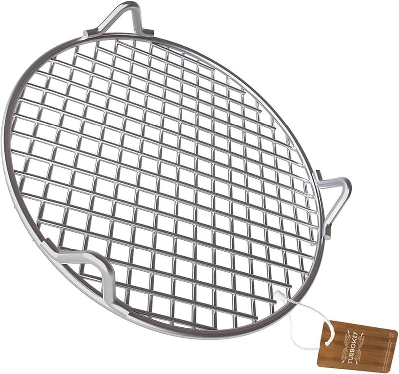 Turbokey Cooking Rack with Legs Round 304 Stainless Steel Dia 5.9" Heavyweight Straight Wire Steaming Cooling Barbecue Rack/Carbon Baking Net/Grill/Pan Grate (150mm/5.9") - Image 1