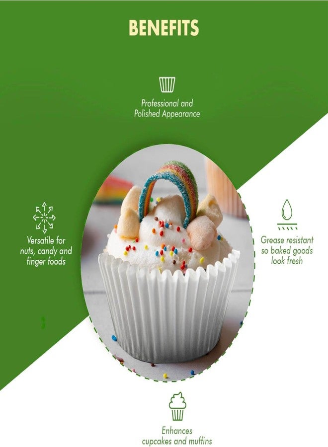Regency Wraps Baking Cups, Greaseproof Cupcake Muffin Liners, Pack of 100, Jumbo Size, Non-Stick for Easy Removal and Easy Serving of Baked Treats, White - Image 3