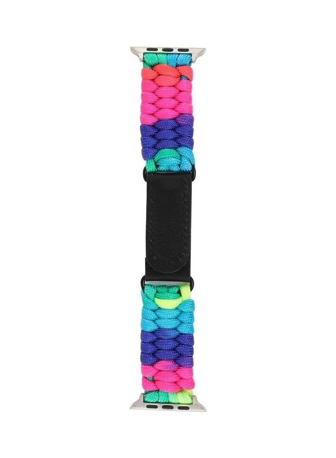 NIBEMINENT Replacement Watchband For Apple Watch Series 7 41mm/6 & SE 5 4 40mm/3 2 1 38mm Multicolour - Image 1