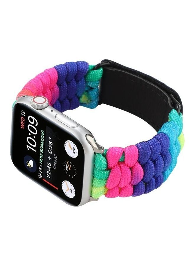 NIBEMINENT Replacement Watchband For Apple Watch Series 7 41mm/6 & SE 5 4 40mm/3 2 1 38mm Multicolour - Image 4
