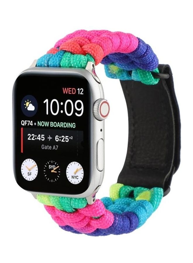 NIBEMINENT Replacement Watchband For Apple Watch Series 7 41mm/6 & SE 5 4 40mm/3 2 1 38mm Multicolour - Image 3