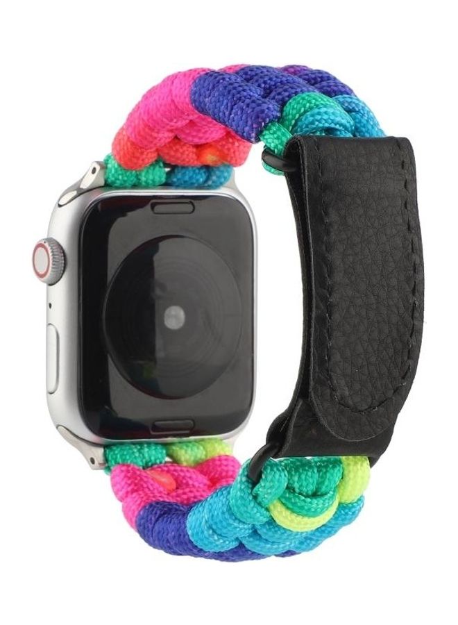 NIBEMINENT Replacement Watchband For Apple Watch Series 7 41mm/6 & SE 5 4 40mm/3 2 1 38mm Multicolour - Image 2
