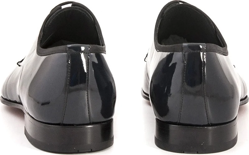كيمال تانجا Navy Blue Patent Leather 700 Men's Shoes