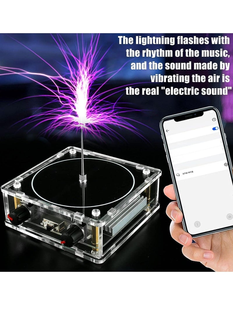 Musical Coil for Tesla, Bluetooth Music Coil, Touchable Artificial Lightning Spark Gap Arc Generator, Wireless Transmission Experiment Model, Science Teaching Experiment Tool Desktop Toy