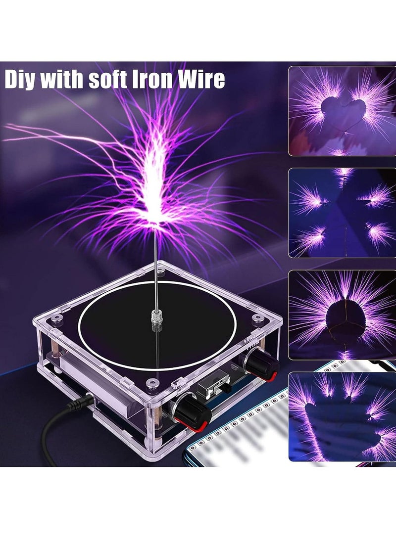 Musical Coil for Tesla, Bluetooth Music Coil, Touchable Artificial Lightning Spark Gap Arc Generator, Wireless Transmission Experiment Model, Science Teaching Experiment Tool Desktop Toy