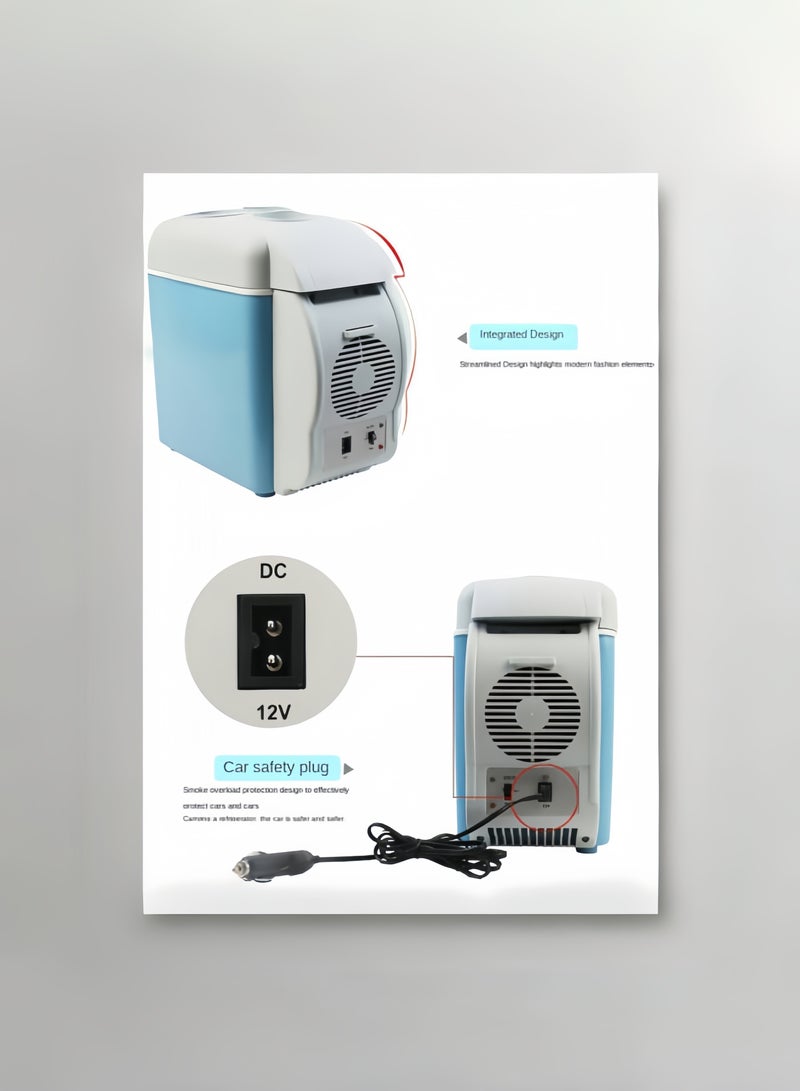 Portable Cooler Electric, 7.5L, Car 12v, Low Noise Refrigerator For Car, With Cooling And Heating Function Mini Electric Cooler, Car Refrigerator Suitable For Travel  - Image 4