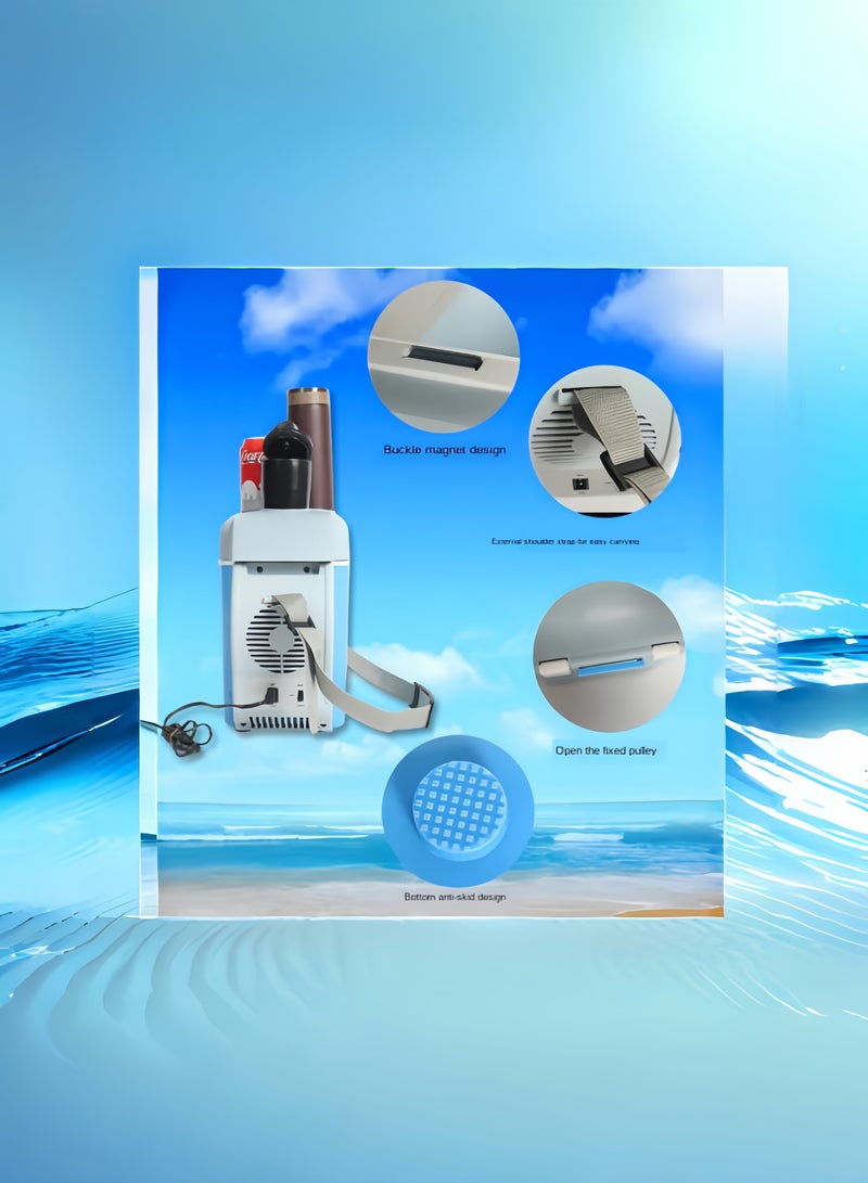 Portable Cooler Electric, 7.5L, Car 12v, Low Noise Refrigerator For Car, With Cooling And Heating Function Mini Electric Cooler, Car Refrigerator Suitable For Travel  - Image 2