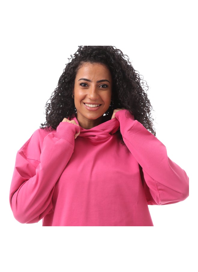 MERCH - Basic Long Sleeve Hoodie - Fushia - Image 1