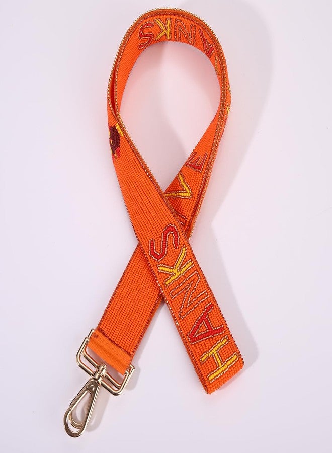 boderier Thanksgiving Beaded Purse Strap Replacement Crossbody Turkey GIVE THANKS Strap Fall Thanksgiving Gifts for Women (Thanks Give) - Image 3