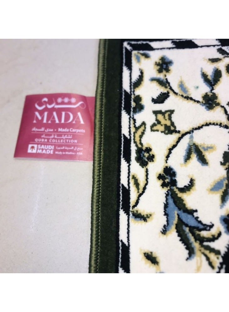 A prayer rug that imitates the carpets of Al Rawdah Al Sharifa in green characterized by a thickness of 4 mm We offer it at a great and special price Size 110*70 - Image 3