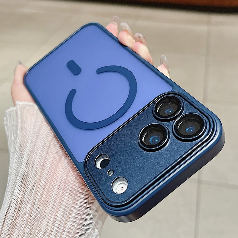 MagSafe iPhone 12 Pro TPU Case + PC for Full Coverage and Matte Finish and Skin Feel in Blue for Home Office - Image 1