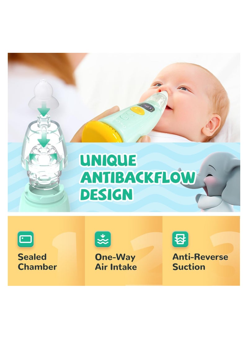 Baby Nasal Aspirator with Light and Music, Includes 3 Tips and Tweezers for Easy Use and Comfort - Image 4