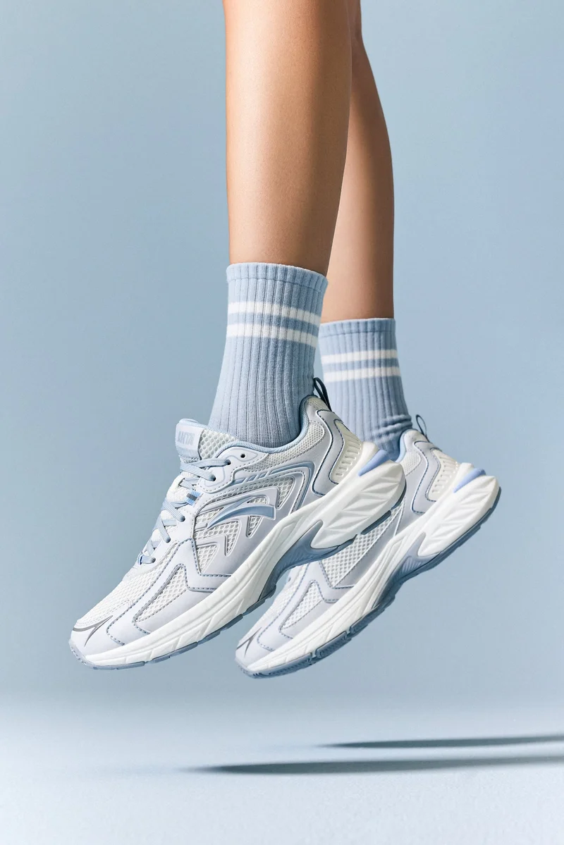 ANTA Beige/Grey/Milk Brown AT959 - Lifestyle Running Sneaker for Women | Best Price UAE