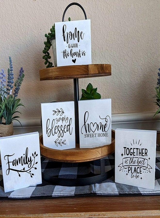 JAJADO Inspirational Silk Screen Stencils 5 Pcs, Self Adhesive Stencils Reusable Christian Faith Family Home Mesh Stencils Screen Print Transfers for Painting on Wood/Shirt/Mug/Wall DIY Home Decor - Image 2