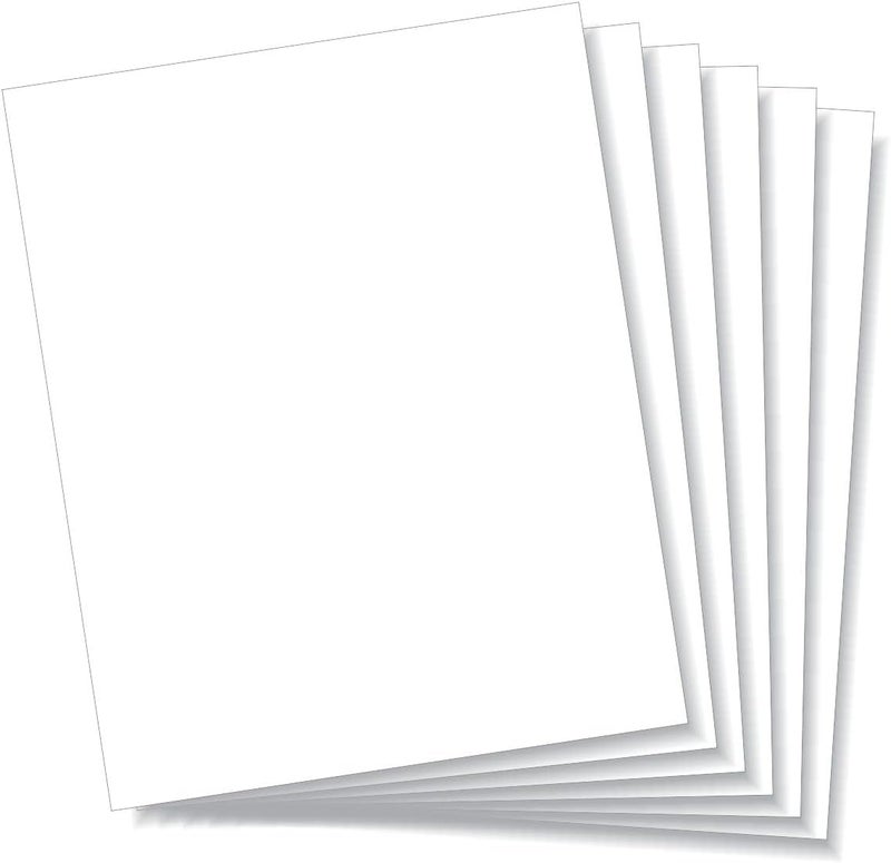 LITKO 8x10-inch Polystyrene Flexible Craft Sheets | Plasticard | Styrene Plastic Sheets | Modeling | Crafting | Scratch Building | Displays | White (.040 Inch - 6 Pack) - Image 1