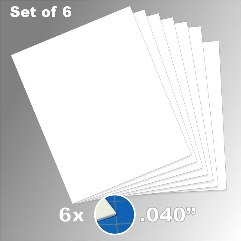LITKO 8x10-inch Polystyrene Flexible Craft Sheets | Plasticard | Styrene Plastic Sheets | Modeling | Crafting | Scratch Building | Displays | White (.040 Inch - 6 Pack) - Image 3