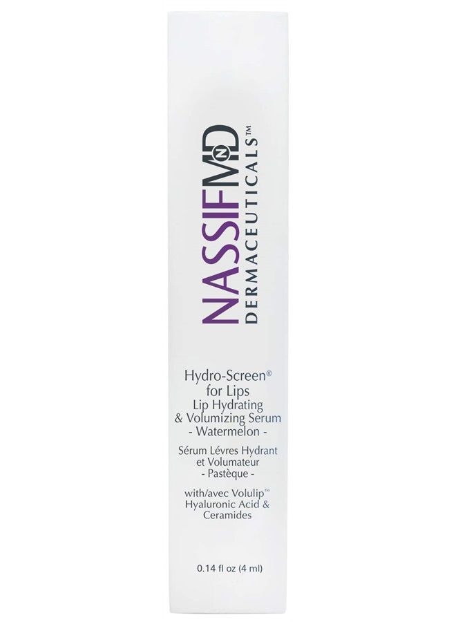 nassif md NASSIFMD Hydro-Screen with Hyaluronic Acid Lip Pluming Oil Formula for Dry Lips, Hydrating Softening Lip Maximizing Serum, Ceramide Jojoba Glaze Gloss - Image 2