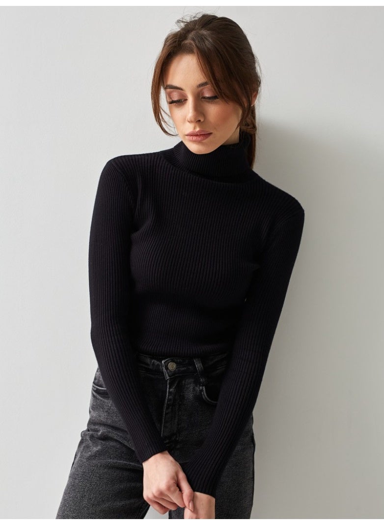 NIBEMINENT Bornladies Basic Turtleneck Women Sweaters Autumn Winter Tops Slim Women Pullover Knitted Sweater Jumper Soft Warm Pull - Image 2