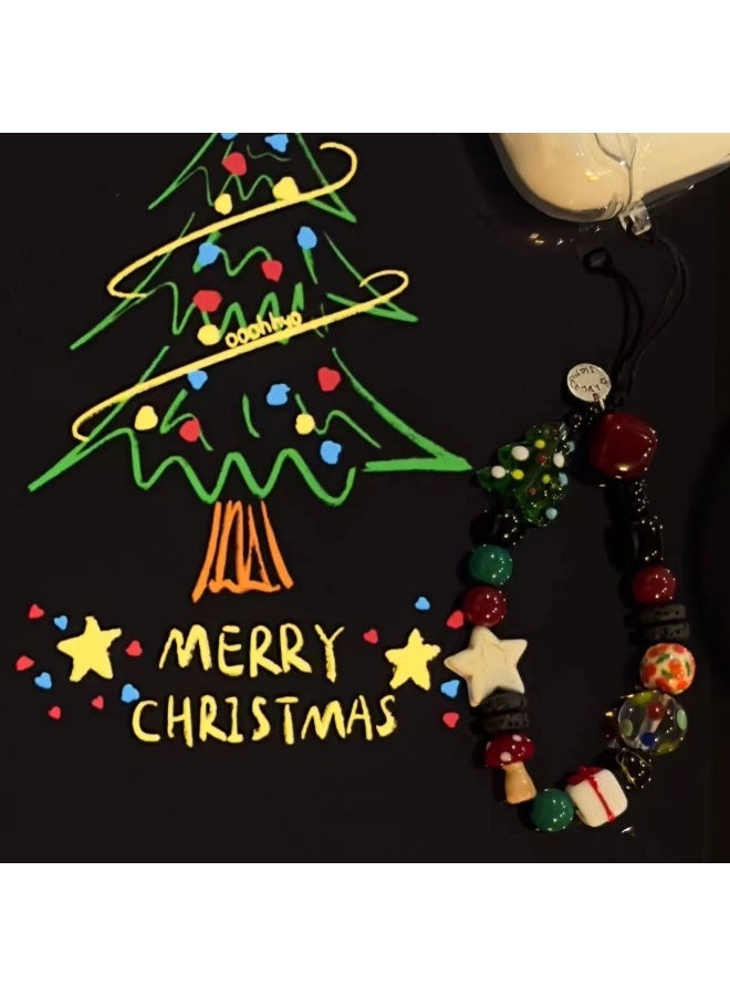 NIBEMINENT Phone Charm/ Chain Strap for Women Girls,Glass And Crystal Cell Phone Case Lanyard Wrist Strap - Image 2