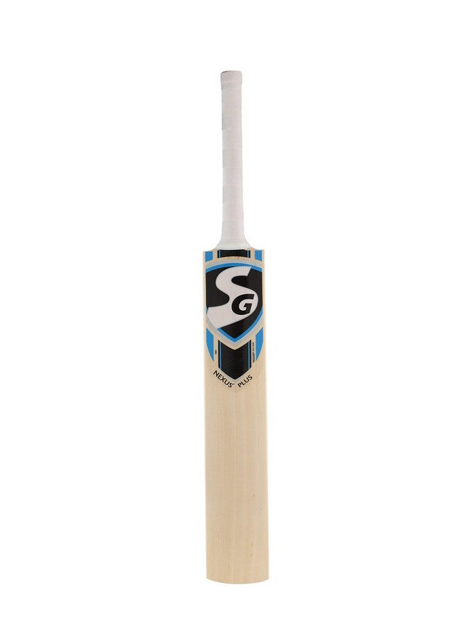 SG Nexus Plus Kashmir Willow Cricket Bat (Size: Short Handle,Leather Ball) - Image 1