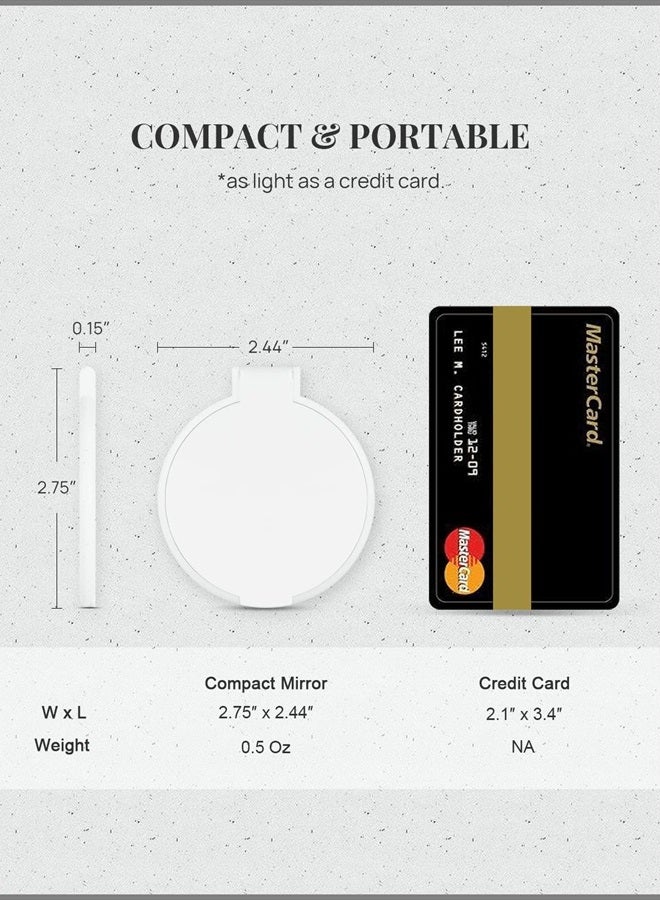 Getinbulk Compact Mirror Bulk, Round Makeup Mirror for Purse, Set of 24 (White) - Image 2