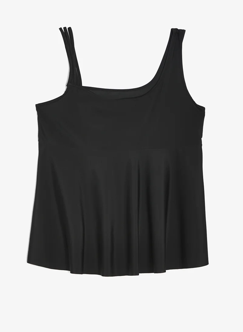 Ella Plus One Shoulder Swim Top & Short Set