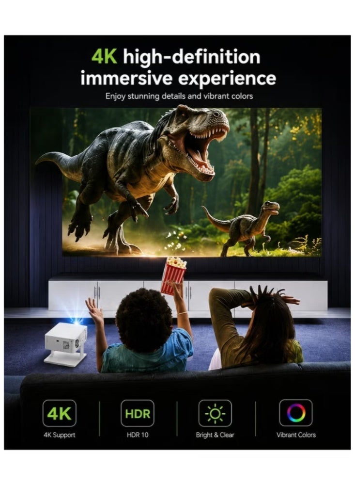 Smartberry Smartbarry HT29 Mini Smart Projector 4K Supported with WiFi & Bluetooth for Home Theater - Image 2