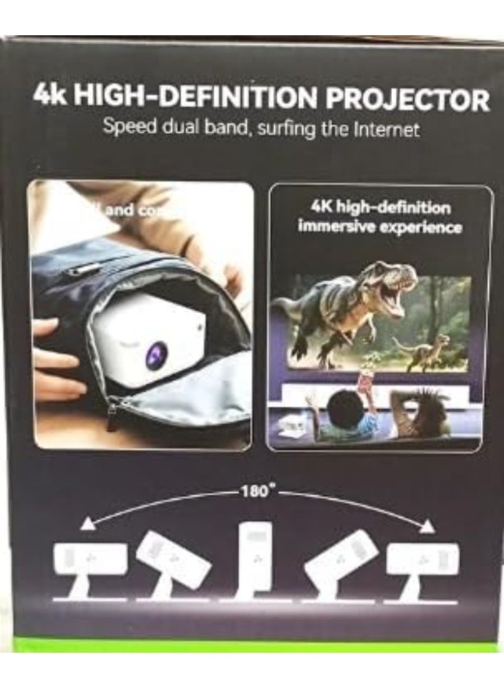 Smartberry Smartbarry HT29 Mini Smart Projector 4K Supported with WiFi & Bluetooth for Home Theater - Image 3