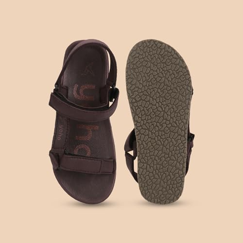 YOHO EVA Sandals for Men | EVA sole | Comfortable cushioned sole with TPR base | Lightweight | Soft skin friendly straps | Adjustable straps | Velcro closure | Vibrant colour options - Image 3