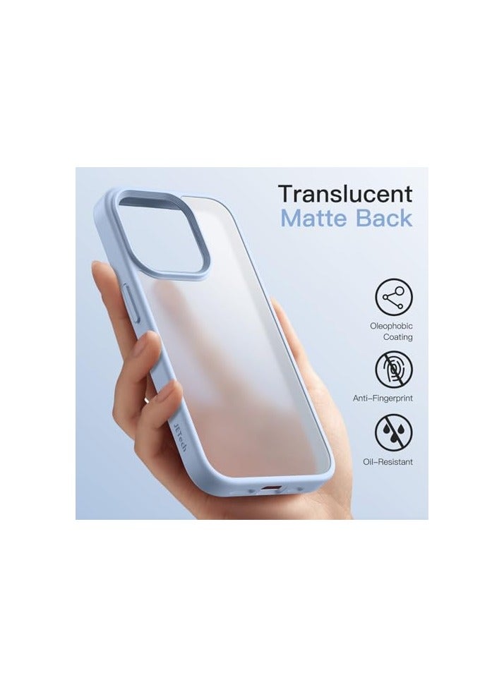 JETech Matte Case for iPhone 13 Pro 6.1-Inch, Shockproof Military Grade Drop Protection, Frosted Translucent Back Phone Cover, Anti-Fingerprint (Sky Blue) - Image 2