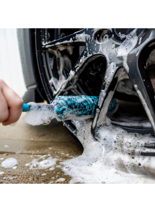 أوتو فينيس فرشاة تنظيف العجلات من الألياف الدقيقة من Auto Finesse - فرشاة فائقة النعومة ومقاومة للخدوش لتنظيف العجلات المعدنية والجنوط والمناطق التي يصعب الوصول إليها | أداة تنظيف احترافية - Image 2