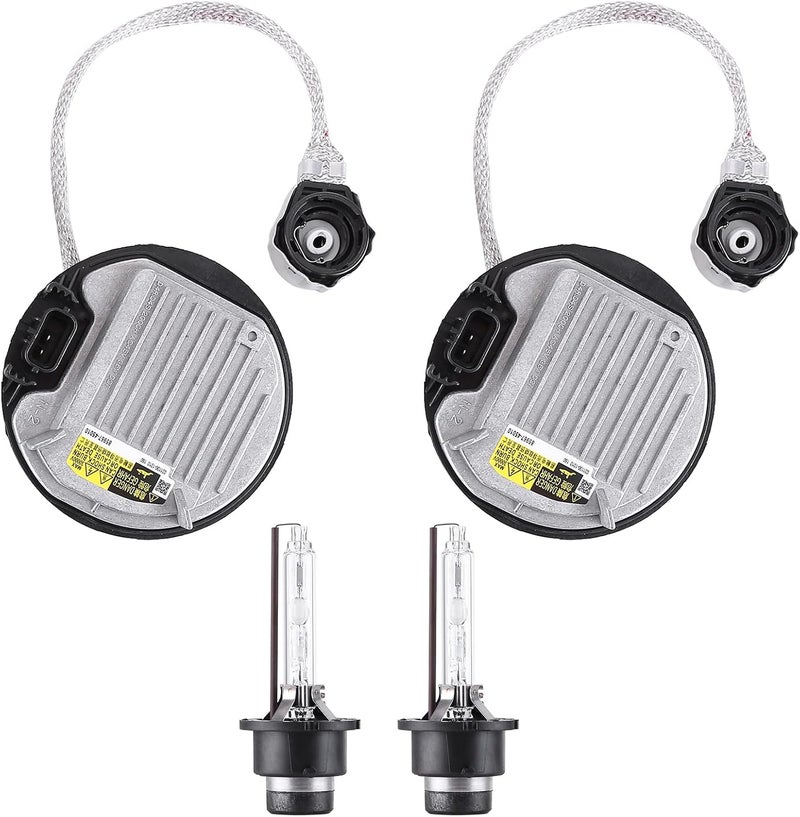 Oskkude 2PCS Xenon HID Headlight Ballast Control Unit with Igniter & D4S Bulb for Lexus - Image 1